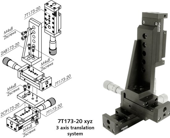 Aluminium Translation Stages Narrow