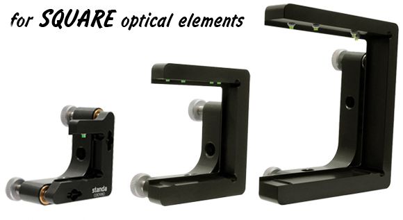 Mirror mounts for square optics