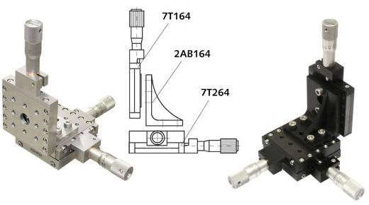 Angle bracket 2AB164 in XYZ configurations